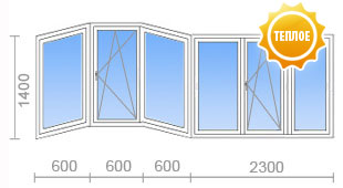 Теплое остекление лоджии в П-111М