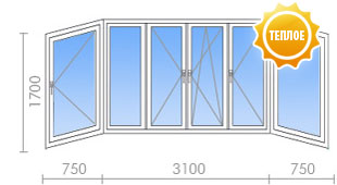 Теплое остекление лоджии в II-29