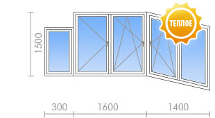 Теплое остекление лоджии в П-3М