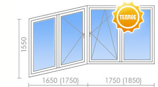 Теплое остекление лоджии в П-44Т